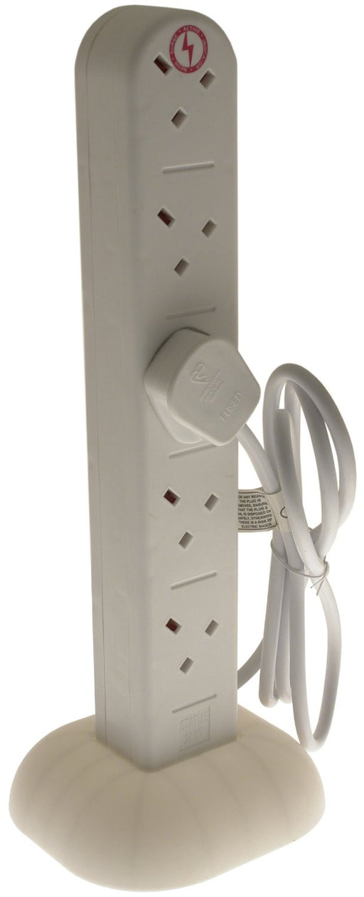 10 Way Surge Protected Vertical Tower Extension with 2 metre Lead  Radford Vac Centre  - 1